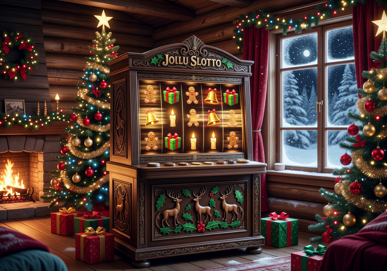 Christmas Holiday Slot Game Teaser Preview Mockup