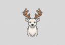 Enchanted Reindeer Minimalist Icon