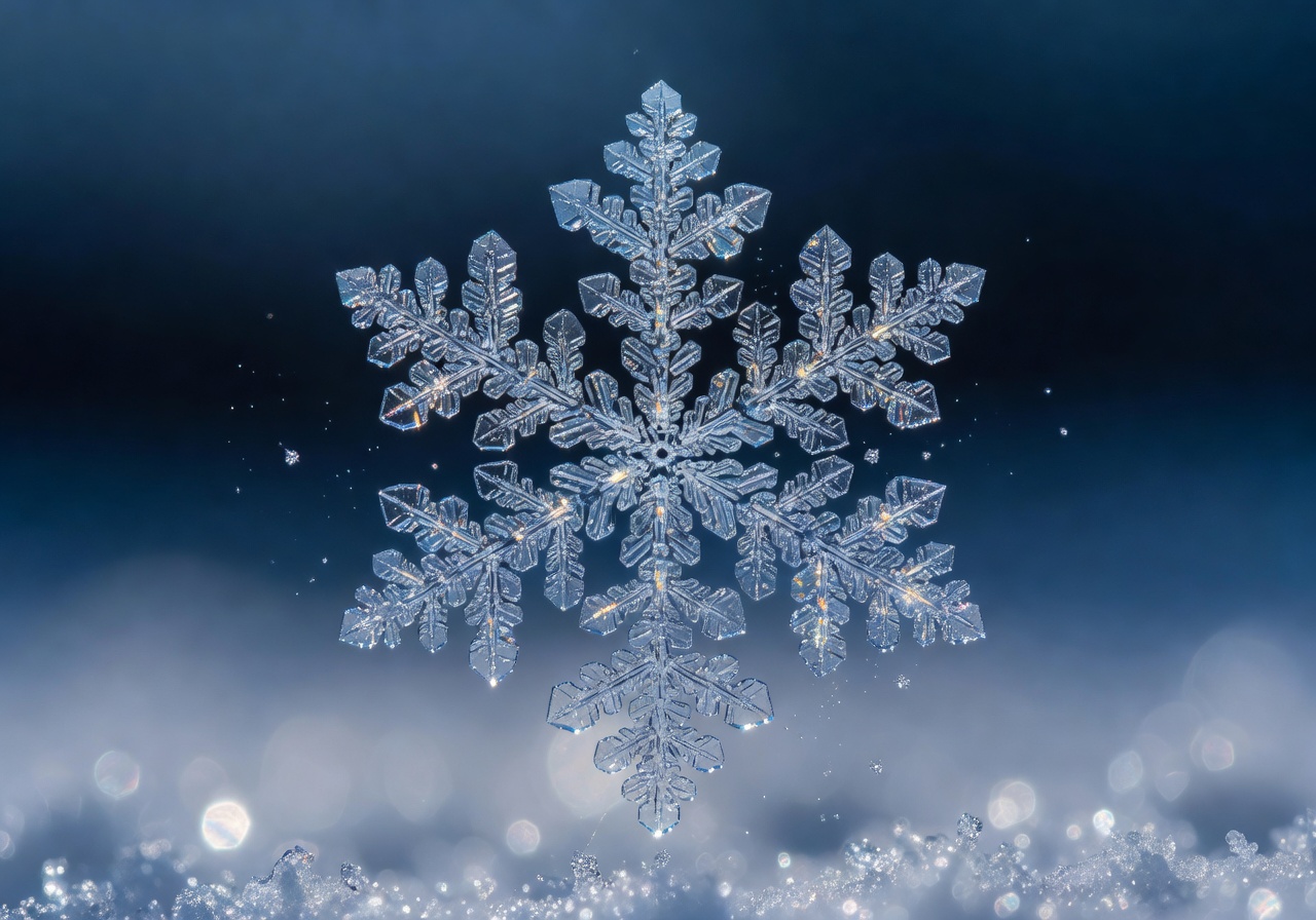 Detailed Crystal Snowflake Ornament